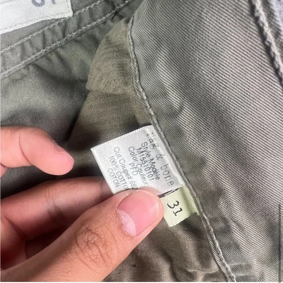 Rag & Bone Pants Mens 31x34 Khaki Brown RB 15X Slim Straight Tailored Workwear - Picture 5 of 8